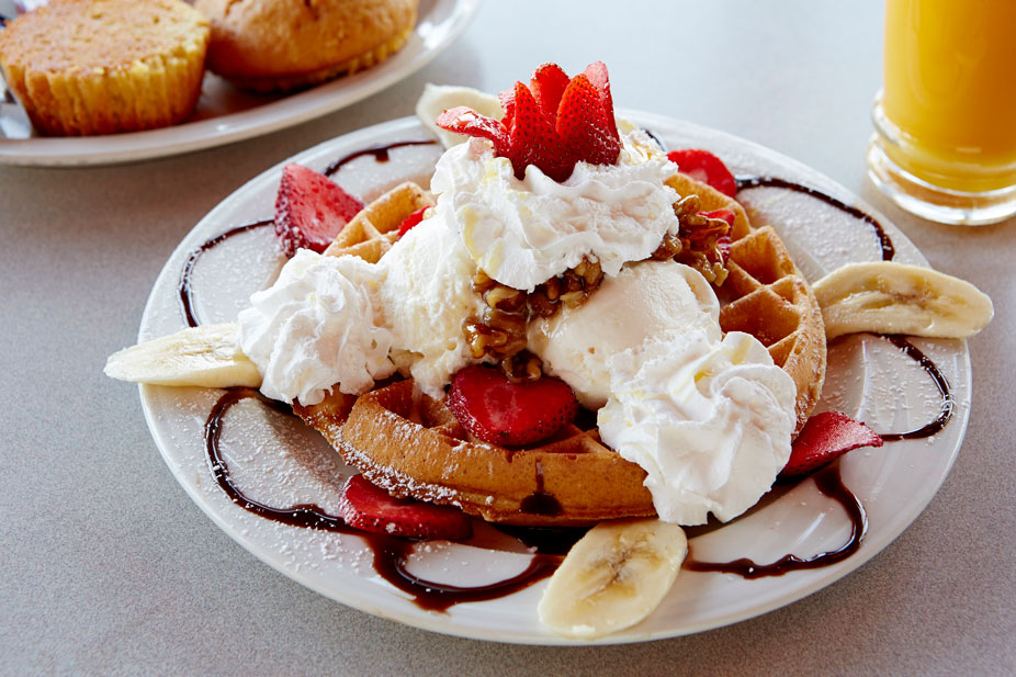 Blue Swan Diner Waffles
